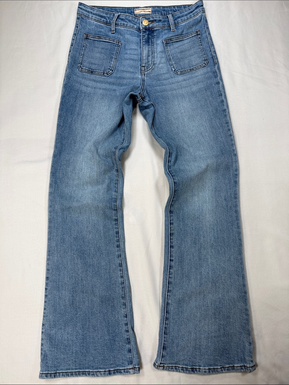 Kut from the Kloth Medium Wash Wide-Leg Jeans